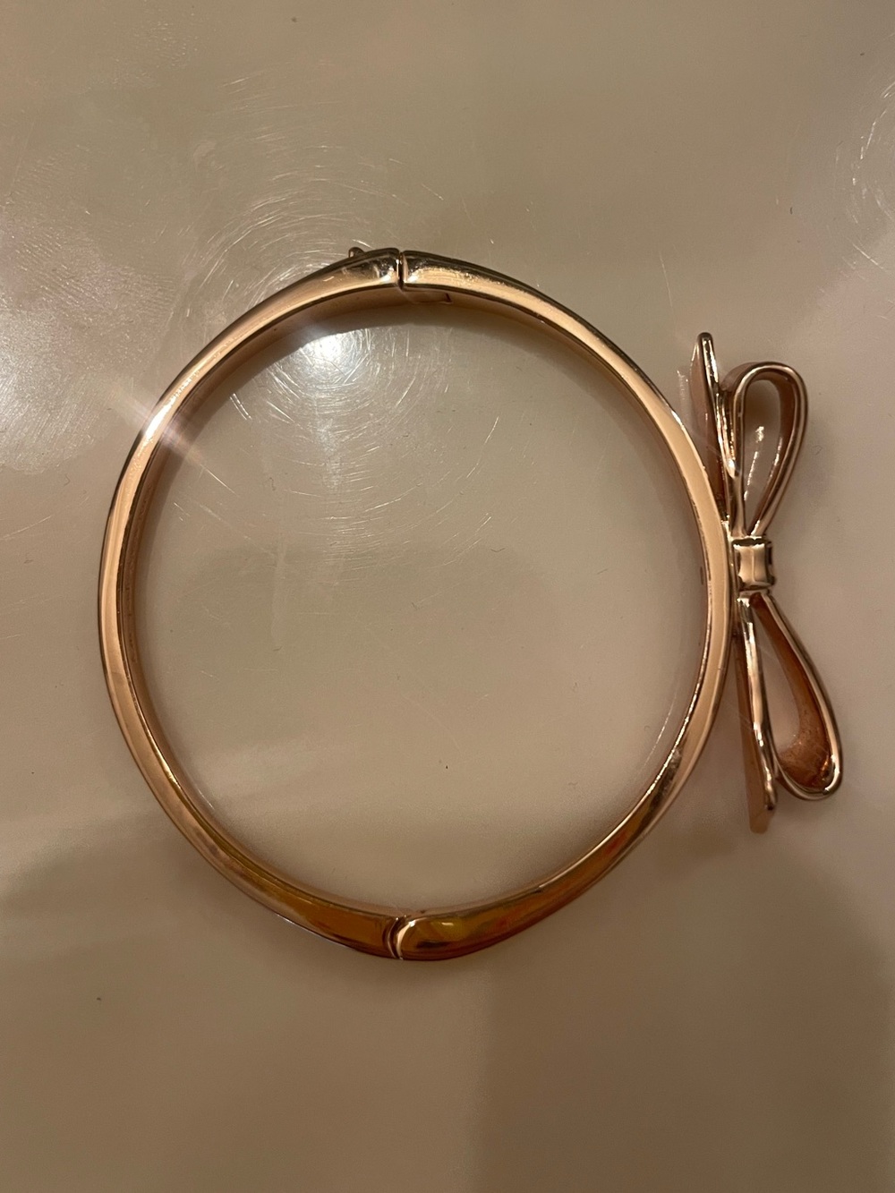 kate spade Rose Gold Bow Bangle Bracelet